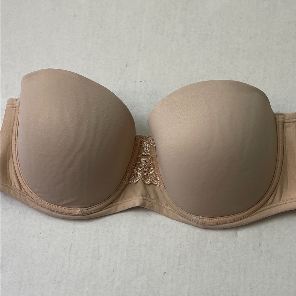 Vanity Fait Strapless Nude Bra Size 38B